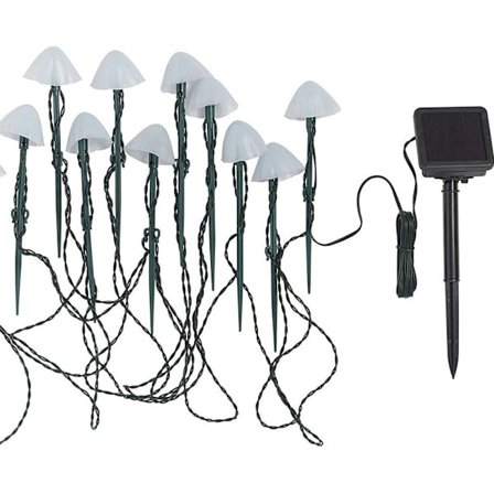 Solcellslingor utomhus LED svamp slingor, Mini Sola