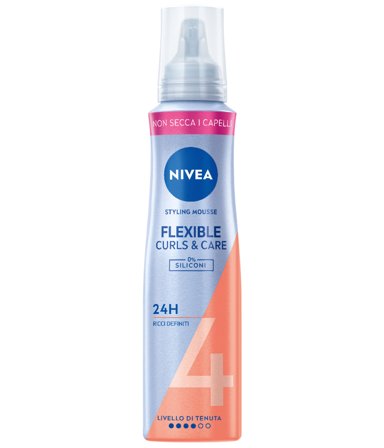 Nivea Styling Mousse Flexible Curls&care Schiuma per la Cura