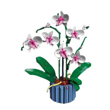 Byggklossbukett Blombukett Blomfjäril Montering Leksak Alla hjärtans dag Present Montering