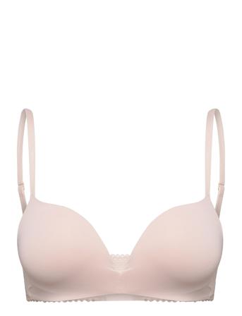 Wireless Push Up Lingerie Bras & Tops Soft Bras Non Wired Bras Beige Tommy Hilfiger