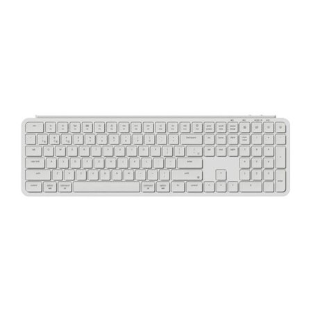 Ultra tyndt Keychron B6 Pro 2.4G trådløst tastatur (hvid) [B6P-K8].