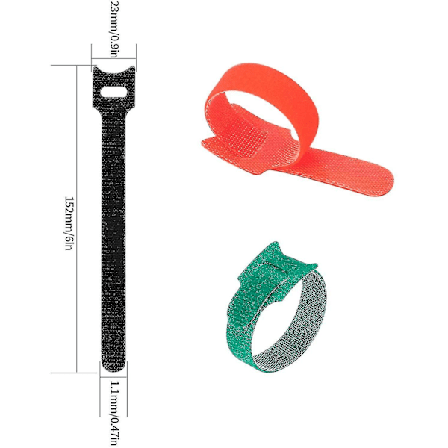 120 kpl Kaapelinsidontaa, Kaapelinjärjestely, Uusiokäyttöiset hihnat Johtojen järjestämiseen