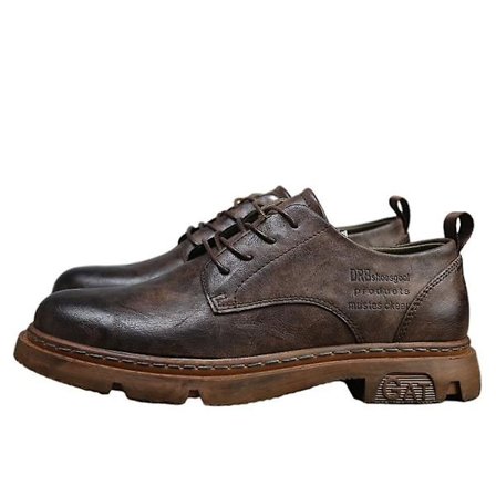 Retro Herresko i Skinn, Koreansk Stil, Trendy Sko som Passer til Alt