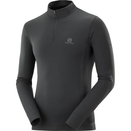 Salomon Men's Explore Seamless Half Zip Men long-sleeved training tops Black S