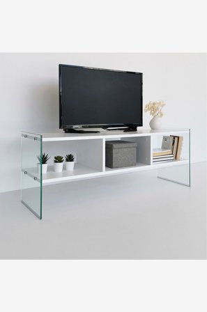 Homitis - Mediabänk TV400 - Vit - TV-bänkar & mediabänkar - Från Homeroom