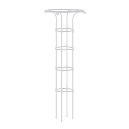 Enkelt cirkel paraply blomsterstativ - hvid, højde 155CM, cirkeldiameter 20CM