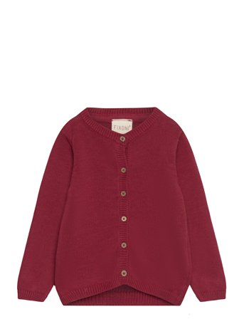 Cardigan Knit Strikkegenser Cardigan Rød Fixoni*Betinget Tilbud