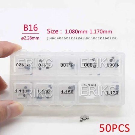 B16 1.03-1.22MM Diesel Injektor Shims Pakninger B16 Brændstofindsprøjtningsdyse Skive Tætningsstålring til Bosch Sprøjtepakninger