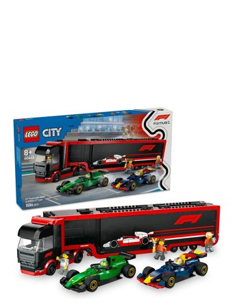 F1 -Lastbil Med Rb20 Og Amr24 F1 -Biler 60445 Patterned LEGO
