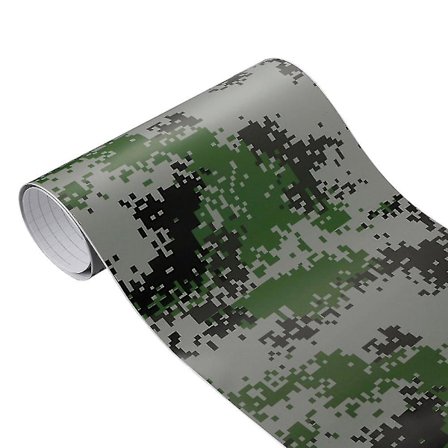 HK Kamuflasje Camo Vinyl Wrap Dekal Klistremerke Boblefri Bil Selvklebende Film Dekorasjon 100cmx30cm Type 6 Digital Grønn Digital Grønn