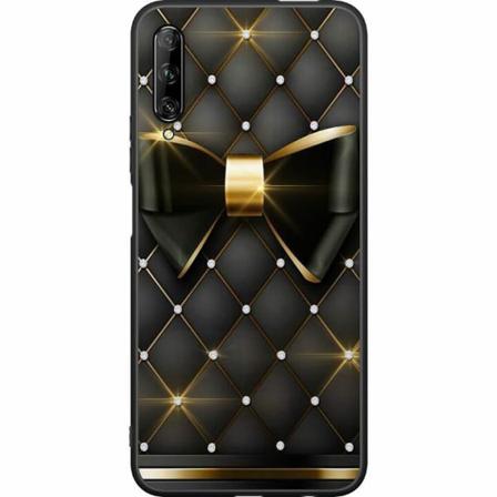 Huawei P Smart Pro 2019 Svart Skal Gyllene Rosett