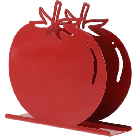 Mansikkainen lautasliinateline raudasta, paperinenäliina-annostelija, pöytälautasliinanpidike koristeelliseen käyttöön