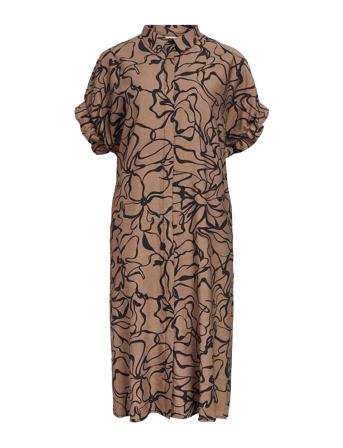 Objtiana Ss Shirt Dress A Ss Fair 22 Brown Object