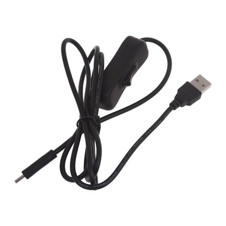 USB C - USB-jatkokaapeli kytkimillä 46'' latauskaapeli LED-valolle/tuulettimelle