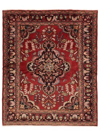 Lillian Rug Hand Knotted 173X210 Dark Red/Black Persia/Iran
