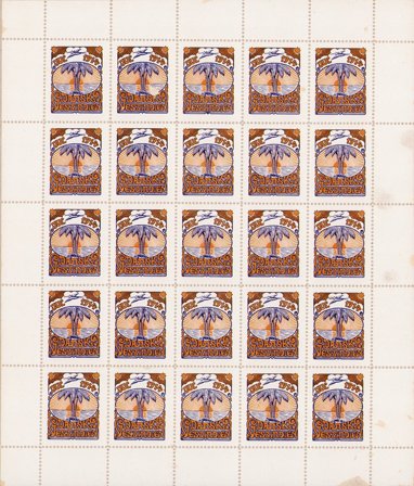 Dansk Vestindien - julmärke 1914 postfrisk helark