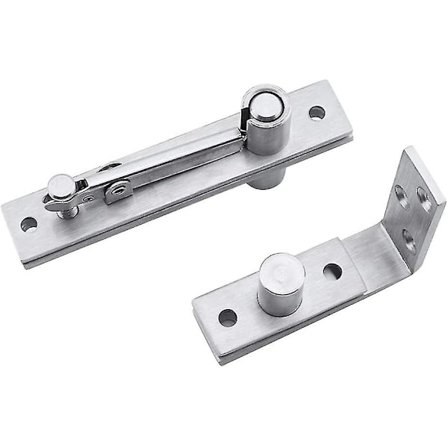 Offset Akse Svingdørshængsel, Rustfrit Stål Dørhængsel Bogreol Dør Skab Tungt Hængsel (sølv) (2 stk)