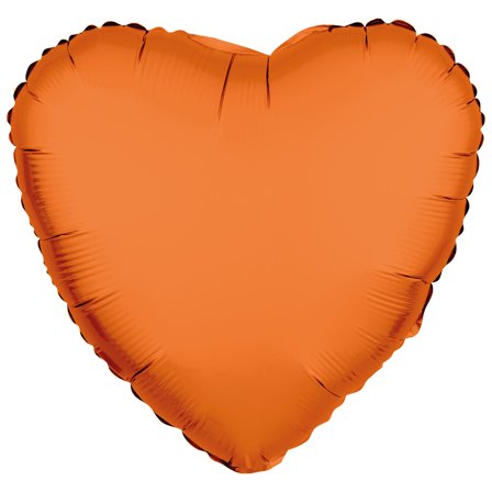 Folieballon Hjerte Neonorange