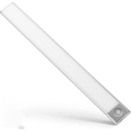 LED-skaplys, trådløs LED-stripe, USB-oppladbar induksjonsnattlys, skaplys bevegelsessensor skaplys