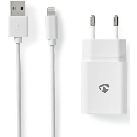 Nedis - Lader Väggladdare Apple Lightning 8- Hvit