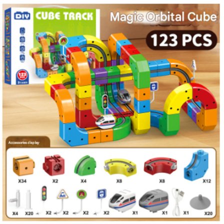 Magnetisk Anti-Gravitations Tågbana, Elektriskt Tågset med DIY-Racerbana, STEM Byggsats, Julklappar Födelsedagspresenter för Barn
