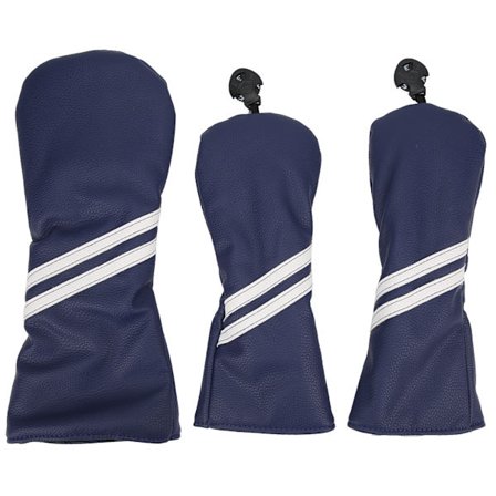 Golf Wood Headcover Cover Set Stripes Kø Headcovers Golfkølle Head Covers for DriverBlue