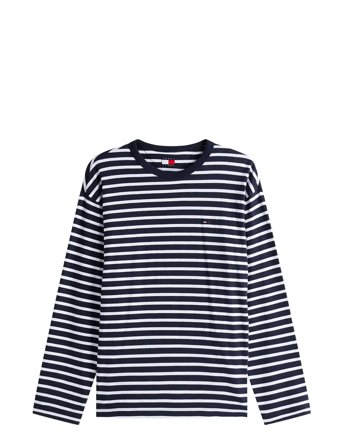 Tommy Jeans | Tjm Reg Sflag Breton Stripe Ls | XXL