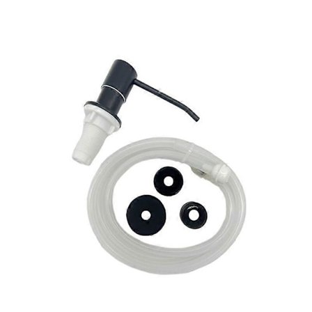 Diskmedelspump för diskho, svart ABS-pump, flytande diskmedelspump för lotion, rostfritt stål