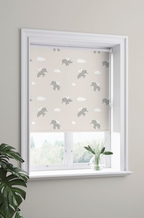 Hasta - Rullegardin Elephant for barn - Flerfarget - Barnegardiner - 160X180 - Fra Homeroom