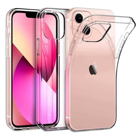 iPhone 14 pluss tynn gjennomsiktig mobilskall gjennomsiktig