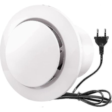 100mm Luftuttrekker 130m/h 20w, Med Tilbakeslagsventil Høy Luftstrøm Avtrekksvifte, Energieffektiv, For Bad, Kjøkken, Toalett, Drivhus, Telt