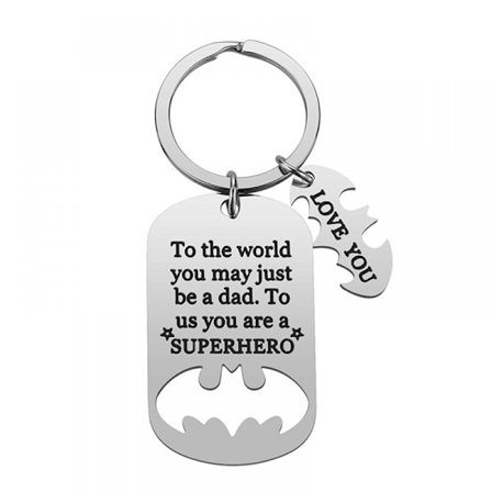 Pappa Nyckelring Pappa Gåvor från Son Dotter Julgåva Fath