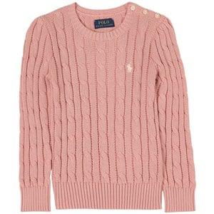 Kids - Ralph Lauren Adirondack Rose Heather Cable Knit Sweater 6 Years - Jumpers and knitwear - 6 years - Pink