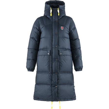 Fjällräven Expedition Long Down Parka XL - female - Navy/Bleu - Winter Giletes