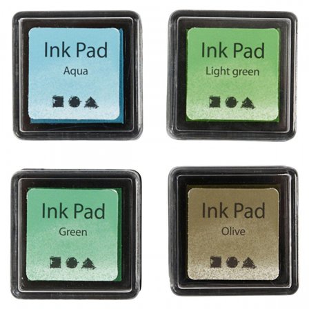Creativ Company Ink Pad 4-pack Green & light green