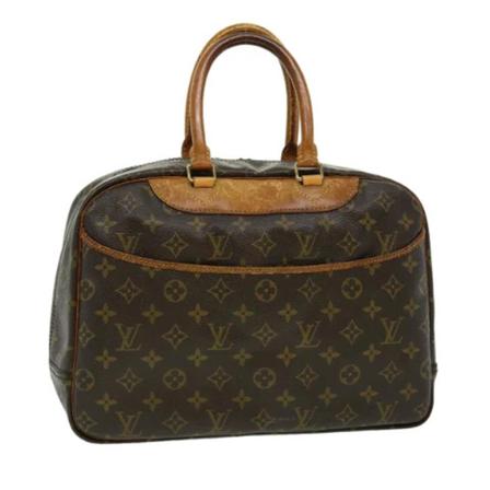 Louis Vuitton Vintage, Brown Canvas Louis Vuitton Handbag Bruin, Dames, Maat:ONE Size