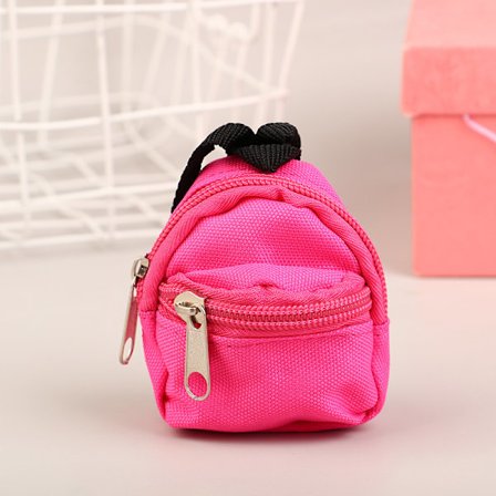 Mini-reppu avaimenperä ja vetoketjullinen koululaukku avaimenperä kolikkokukkarolle B