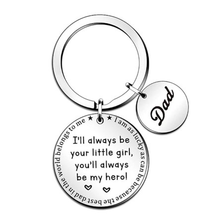 Fars dag nyckelring, present från dotter son till pappa, barnens present till pappas födelsedag, jul, Fars dag, nyckelring