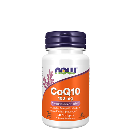 Now Foods CoQ10 100 mg 50 softgels