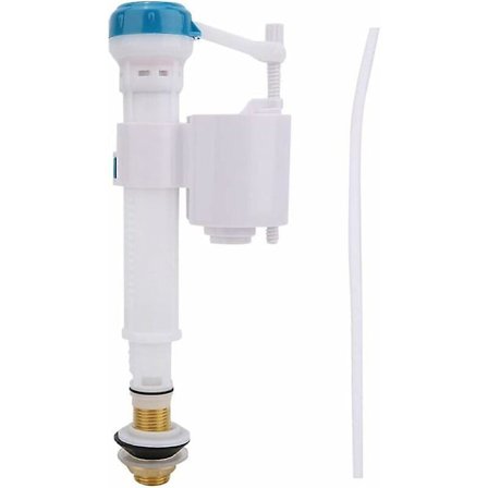 Vandhane til Toilet, Vendbar Flydeventil til Toiletforsyning, Toilet Spuleventil Trykknap Fyldventil Dobbelt Spuling Badeværelse Siphon (G1/2)