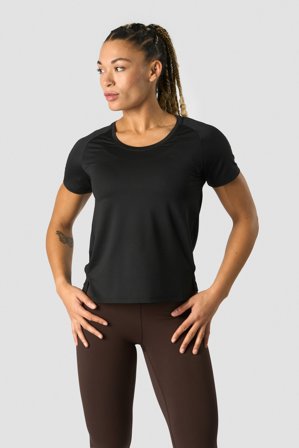 ICANIWILL - Stride T-shirt Wmn Black - Naiset - Treenivaatteet ICIW:ltä