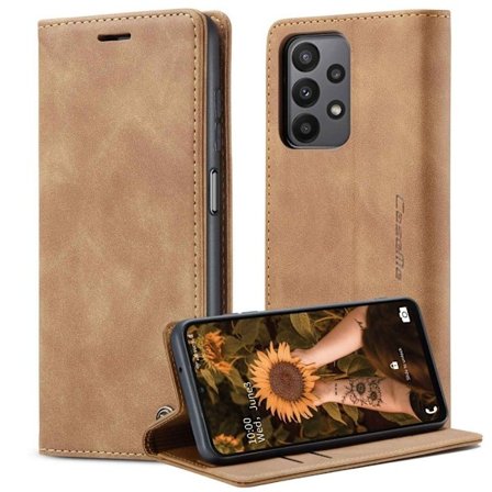 CaseMe Samsung Galaxy A23 vintage etui - Brun