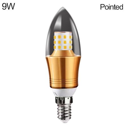 LED lyspære e14 E27 9WPOINTED SPIS