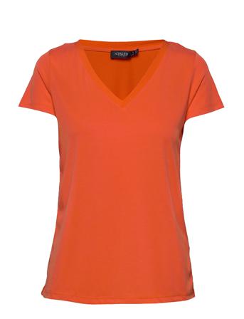 Sl Columbine V-Neck Ss T-shirts & Tops Short-sleeved Soaked In Luxury