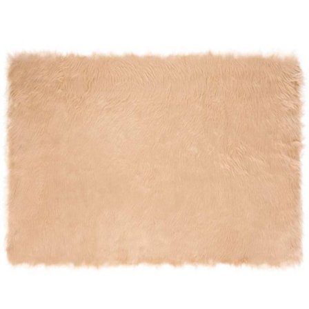 Matta - mattunderlägg Vidaxl Matta i faux Tafalla Beige 120 x 170 cm Polyester
