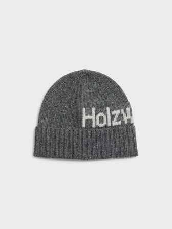 Holzweiler - Haza Logo Wool Beanie - Dk. Grey Mix - Mens - One size