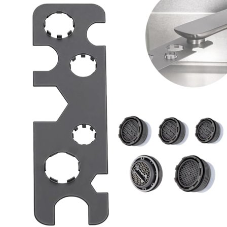 9-i-1 Verktøy for fjerning av kranlufter Metalllufternøkkel for skjult gjenge TJ TT JR STD og skjærekant med hus M16 M18 M20 M22 M24