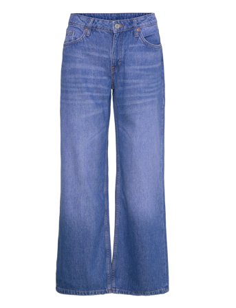 Weekday Imoo Low Rise Loose Wide Leg Jeans - Blue - 26 x 32