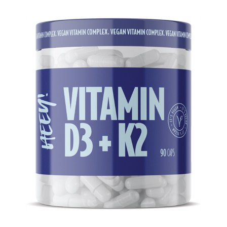 Heey! Vitamin D3/K2 + Superfruits kapsler, 90 stk.