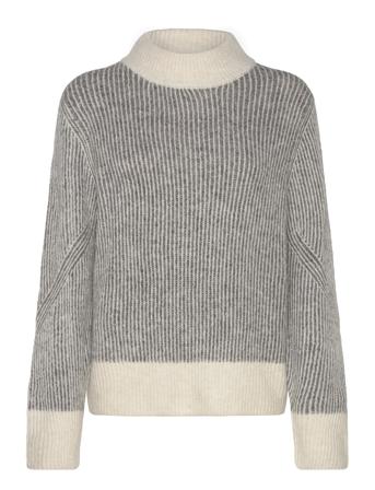 Ihkamara Ls Stripe4 Grey ICHI